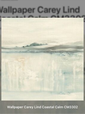 Carey Lind 1 Double Roll Coastal Calm Wallpaper CM3302  27” X 27’ = 60.8 Sq Ft